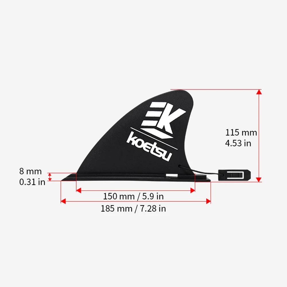 Paddle Board Fin Detachable Longboard Fin Protective Surfboard Tail Fin Stand Up Board Fin for Long Board Surfboard