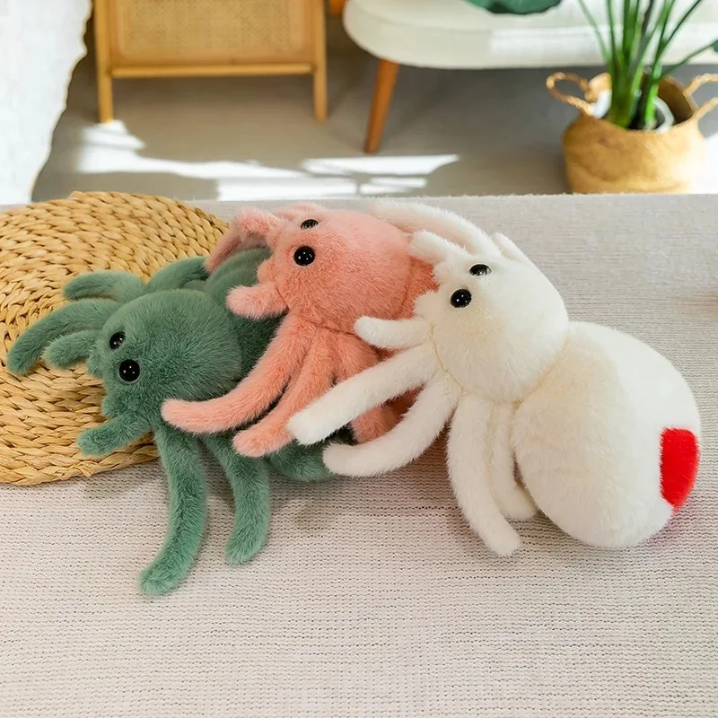 Simulation Black Spider Jumping Spider Doll Crawling Pet Doll Plush Cute Reptile Plush Toy Super Cute Doll Simulation Black Spider Jumping Spider Doll Crawling Pet Doll Plush Cute Reptile Plush Toy Super Cute Doll