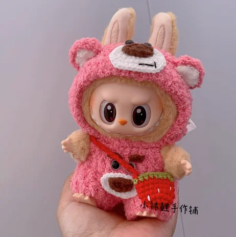 Popmart Labubu 2nd Generation Sitting Party Doll Clothes Handmade Art Weaving Toys Anime Cute Labubu Surrounding Popmart Labubu 2nd Generation Sitting Party Doll Clothes Handmade Art Weaving Toys Anime Cute Labubu Surrounding