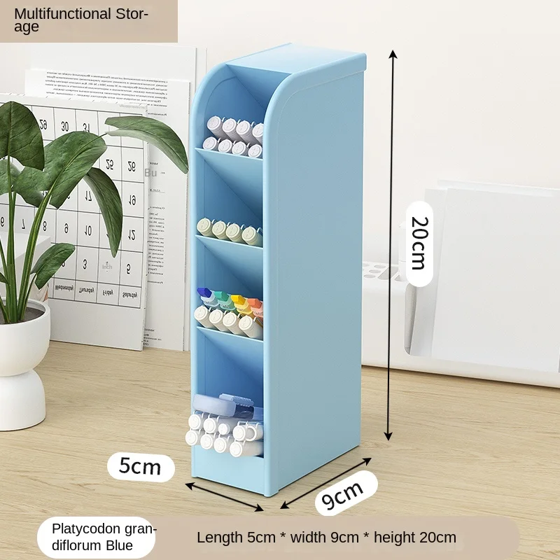 Pen Organizer Desk Organization Cute Desk Pencil Markers Cup Holder Storage Box Set Multi-Functional Stationary for Home Office