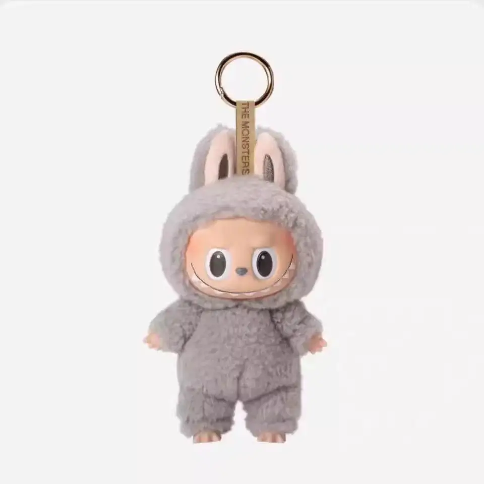 Labubu The Monsters Sit-Down Party First and Second Generation Series Vinyl Keychain Pendant Plush Dolls Replica Birthday Gift