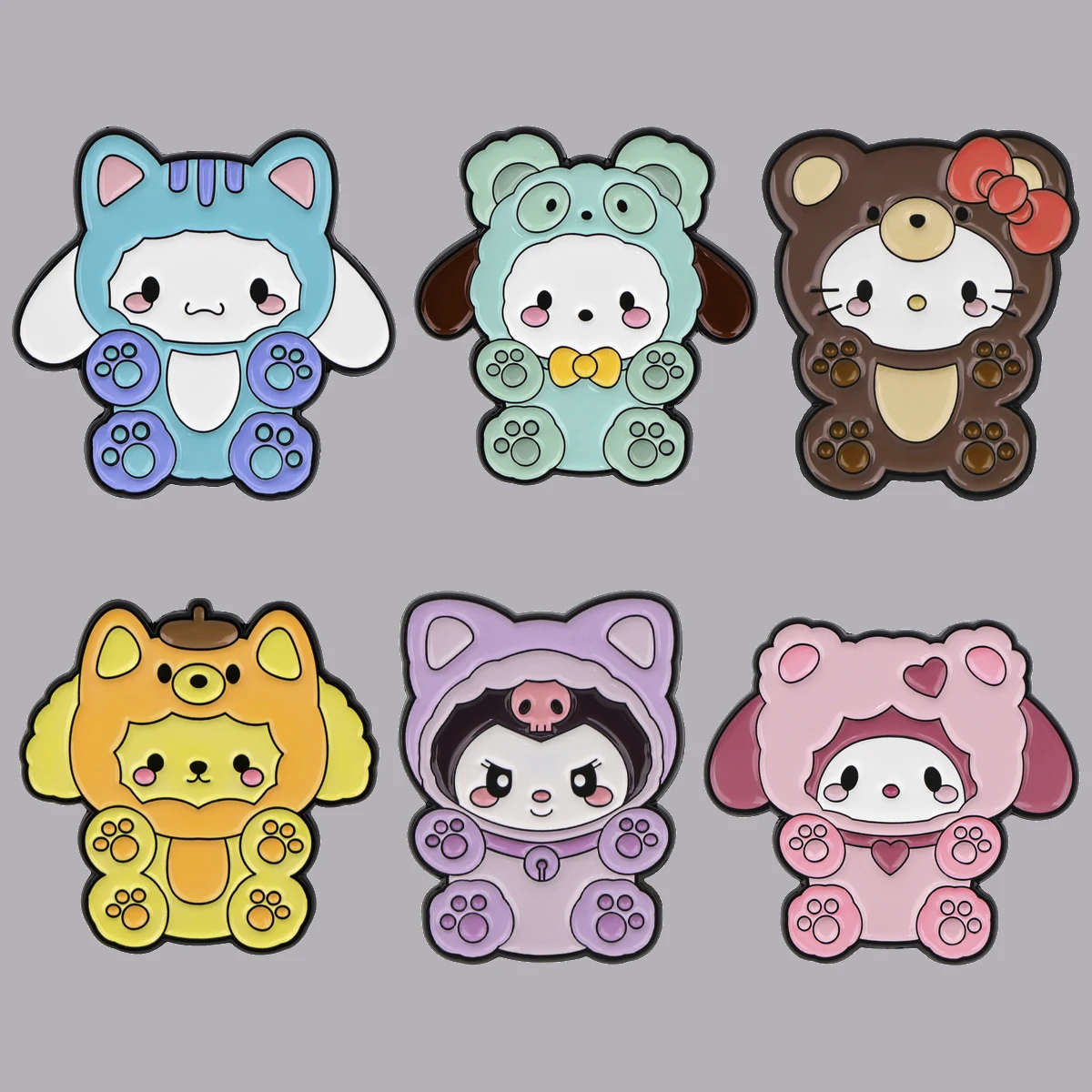 Kawaii Cat Claws Enamel Pin Cartoon Brooch Pines Lapel Pins Badge on Backpack Clothing Accessories Cosplay Jewelry Girls Gifts