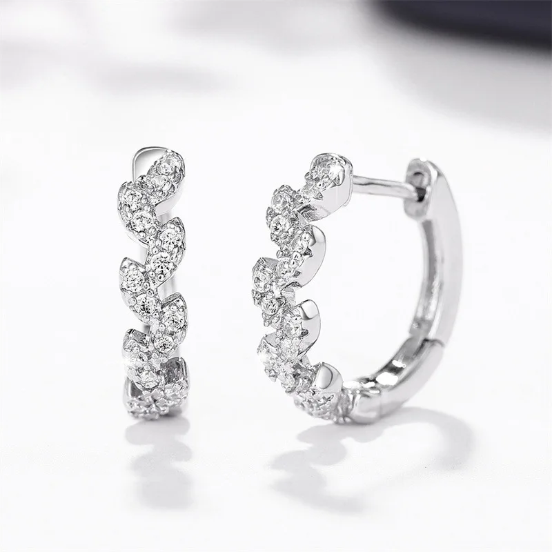 Punk Men Women Circle Hoop Earrings Shiny White Zircon Simple Daily Wear Small Earrings Wedding Party Fashion Jewelry Gifts Punk Men Women Circle Hoop Earrings Shiny White Zircon Simple Daily Wear Small Earrings Wedding Party Fashion Jewelry Gifts