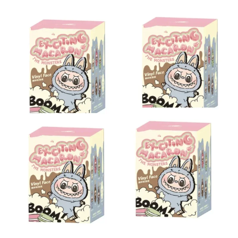 NEW Labubu The Monsters Heartbeat Macaron Enamel Face Blind Box Pvc Figurine Tabletop Ornament Kawaii Doll Kid Birthday Gift