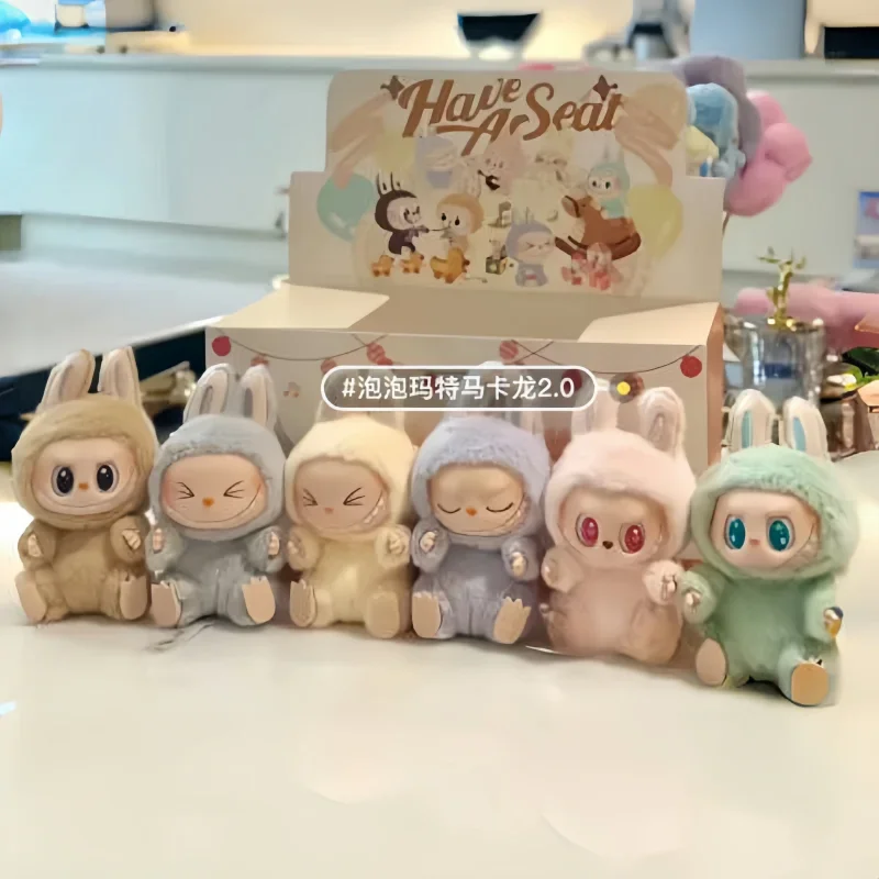 Labubu V2 Sitting Party Blind Box Cartoon Cute Anime Action Model Desktop Decoration Gifts Labubu V2 Sitting Party Blind Box Cartoon Cute Anime Action Model Desktop Decoration Gifts
