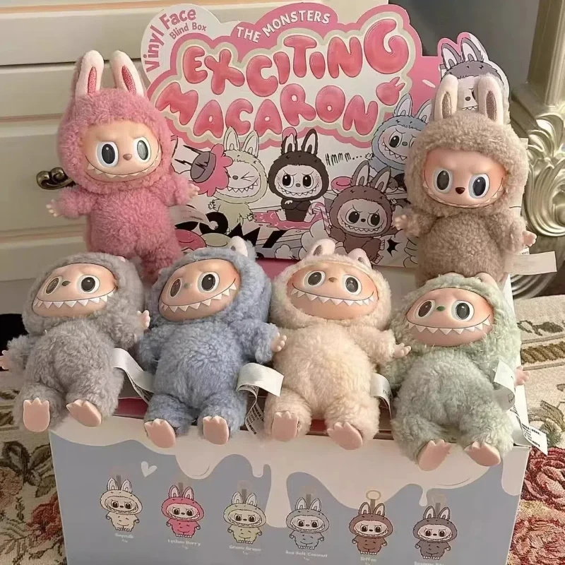 Labubu Monster V3 2 Collection Series Blind Box Teddy Vinyl Toy Animated Character Face Doll Mystery Surprise Keychain Kids Gift