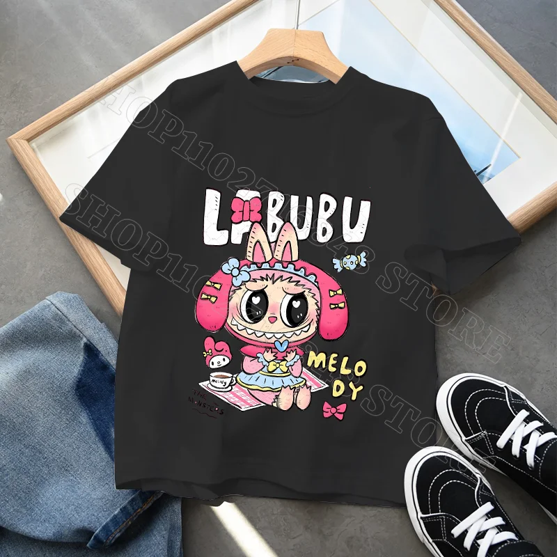 Labubu Cute Boys Girls Clothes Cartoon Character Graphic Print Child T Shirts Cool Comfortable Fashion Tops Birthday Party Gifts Labubu Cute Boys Girls Clothes Cartoon Character Graphic Print Child T Shirts Cool Comfortable Fashion Tops Birthday Party Gifts
