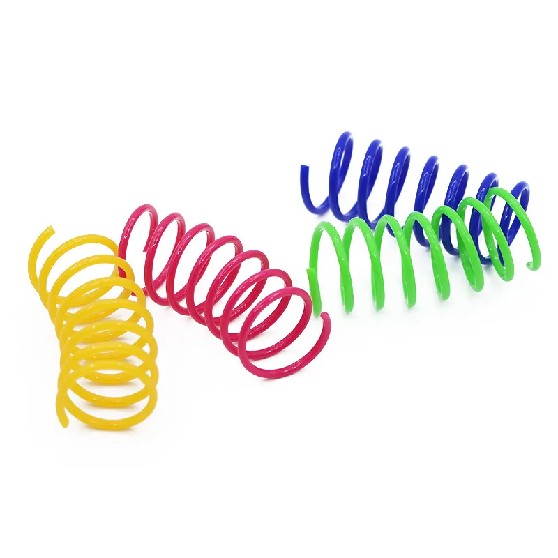 10Pcs Spring Tube Cat Interactive Toys Catnip Kitten Playing Toys Plastic Spring Toys Pet Training Toy Multicolor Pet Supply 10Pcs Spring Tube Cat Interactive Toys Catnip Kitten Playing Toys Plastic Spring Toys Pet Training Toy Multicolor Pet Supply