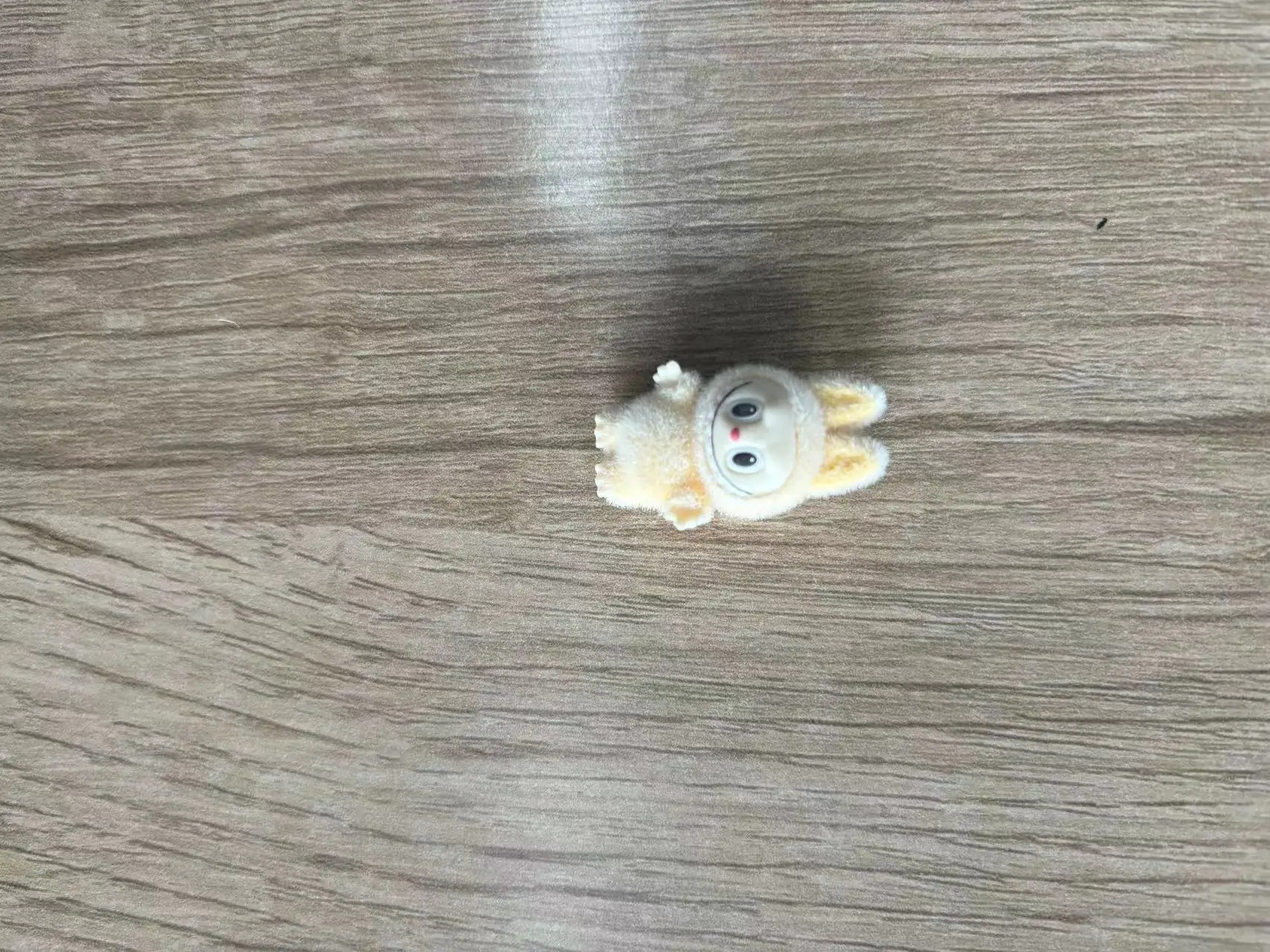 The First Generation Labubu Cute Particle Station Posture Plush Toy Mini Pendant Bag Accessories Diy Mobile Phone Chain Accessor