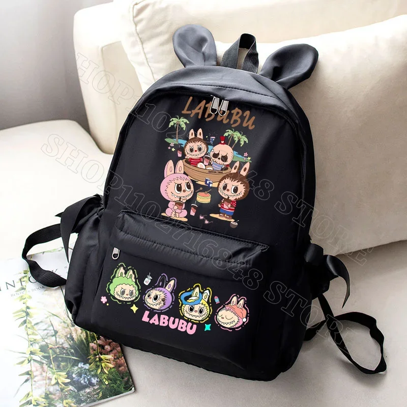 Labubu Cute Backpack Women Bags Men Cartoon Anime Graphic Print Schoolbags Large Capacity Portable Backpacks Birthday Party Gift Labubu Cute Backpack Women Bags Men Cartoon Anime Graphic Print Schoolbags Large Capacity Portable Backpacks Birthday Party Gift