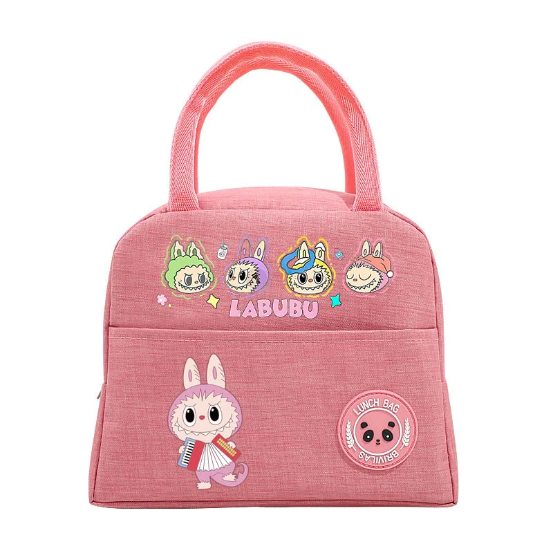 Labubu Kids Anime Cute Lunch Bag Children Cartoon Printed Bento Bags Girl Fashion Handbags Casual Accessories Storage Pouch Gift Labubu Kids Anime Cute Lunch Bag Children Cartoon Printed Bento Bags Girl Fashion Handbags Casual Accessories Storage Pouch Gift