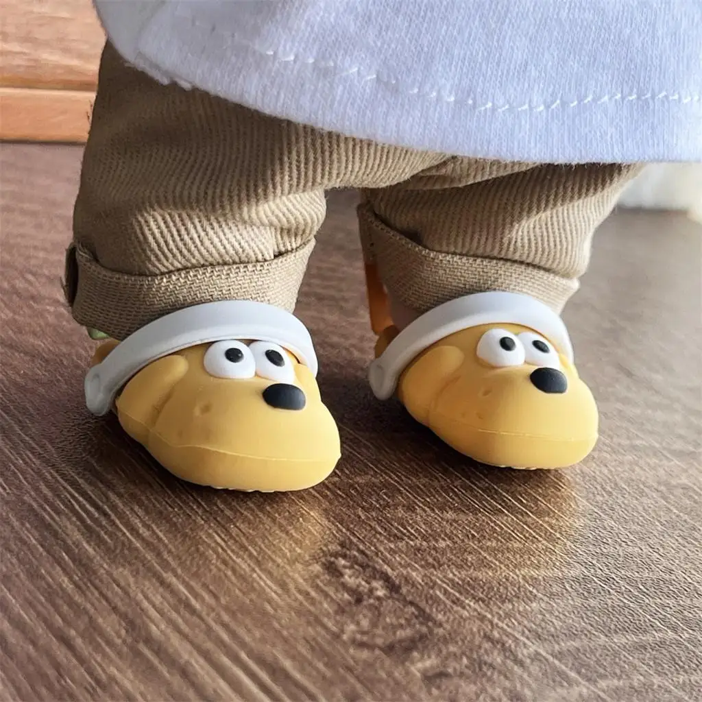 For 17cm labubu shoes puppy dog slippers Dolls Shoes Slipper Toys Casual Sandal Dolls Accessories DIY Doll Toys For 17cm labubu shoes puppy dog slippers Dolls Shoes Slipper Toys Casual Sandal Dolls Accessories DIY Doll Toys