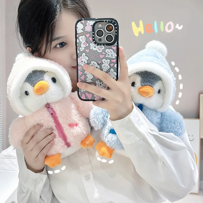 25cm Kawaii Creative Drag Penguin Plush Doll Cotton-Padded Hat Clothes Penguin Plush Toy For Boys And Girls Birthday Gifts 25cm Kawaii Creative Drag Penguin Plush Doll Cotton-Padded Hat Clothes Penguin Plush Toy For Boys And Girls Birthday Gifts