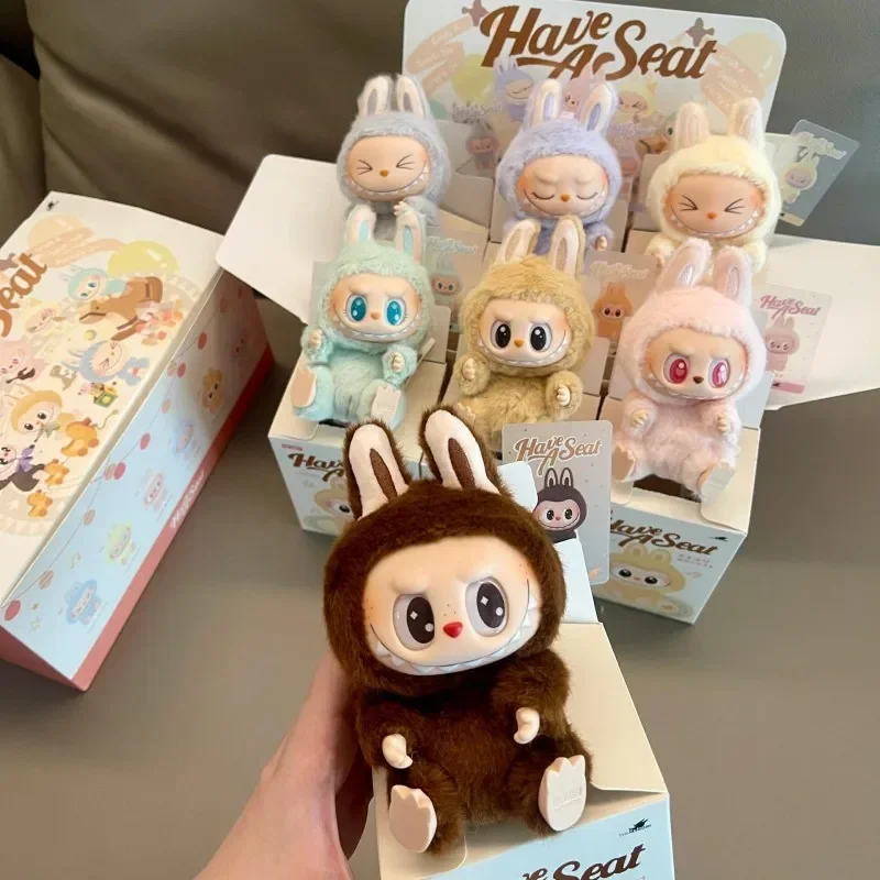 Genuine Labubu 2.0 Series Sitting Party Macaron Vinyl Face Pendant Doll Room Decor Keychain Collection Mystery Box Kawaii Gift Genuine Labubu 2.0 Series Sitting Party Macaron Vinyl Face Pendant Doll Room Decor Keychain Collection Mystery Box Kawaii Gift