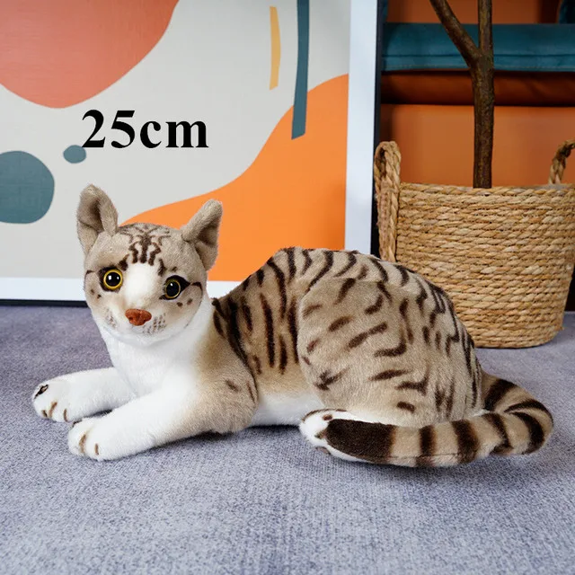1pc 4 Colors INS Like Real Prone Cat Plush Doll Stuffed Pure Colors Grey White Yellow Kitten Toy Pets Animal Kids Gift 1pc 4 Colors INS Like Real Prone Cat Plush Doll Stuffed Pure Colors Grey White Yellow Kitten Toy Pets Animal Kids Gift