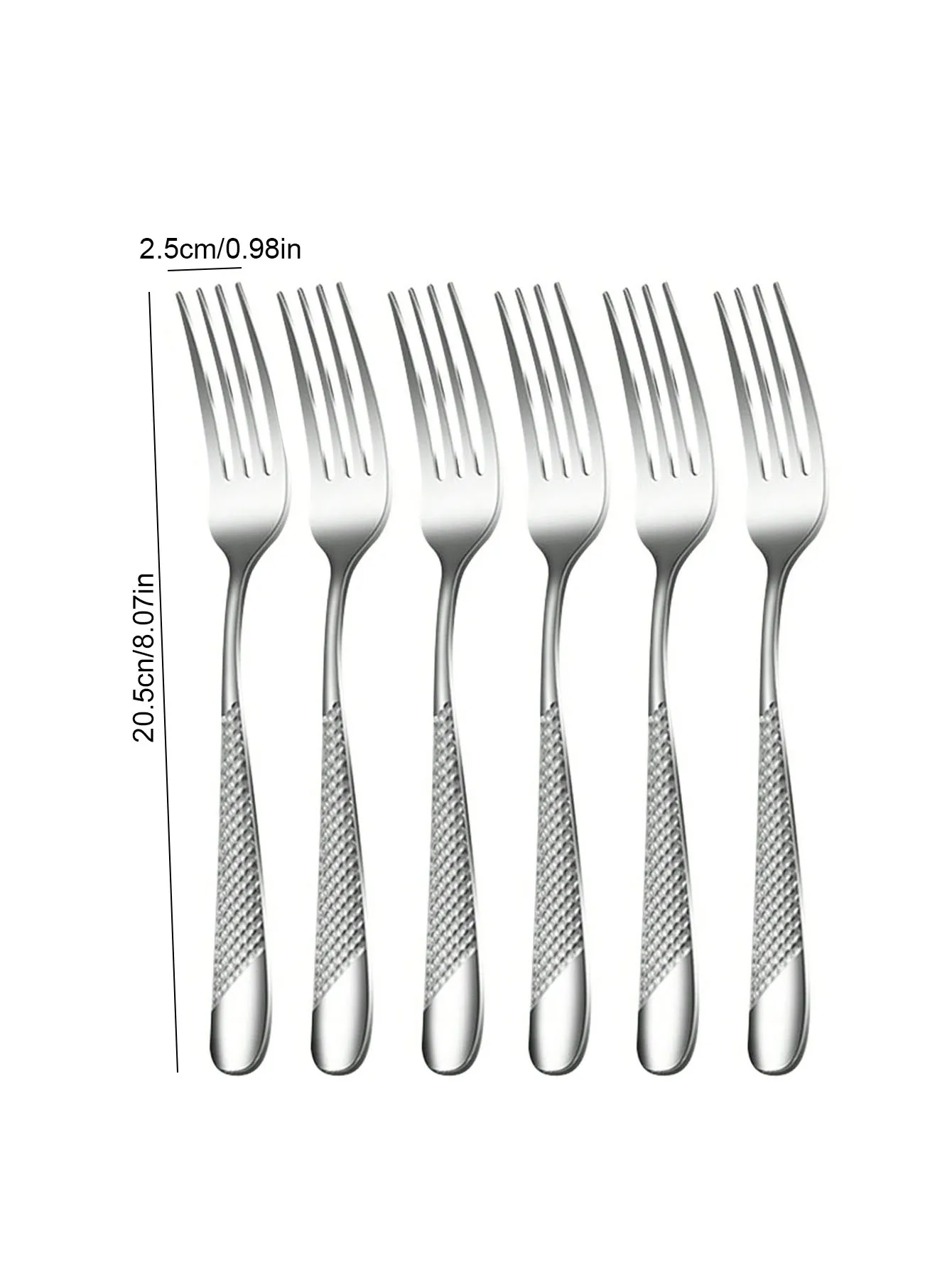 6pc/30pc Stainless steel silver high-end star diamond tableware set knife, fork and spoon dessert fork and spoon 6pc/30pc Stainless steel silver high-end star diamond tableware set knife, fork and spoon dessert fork and spoon