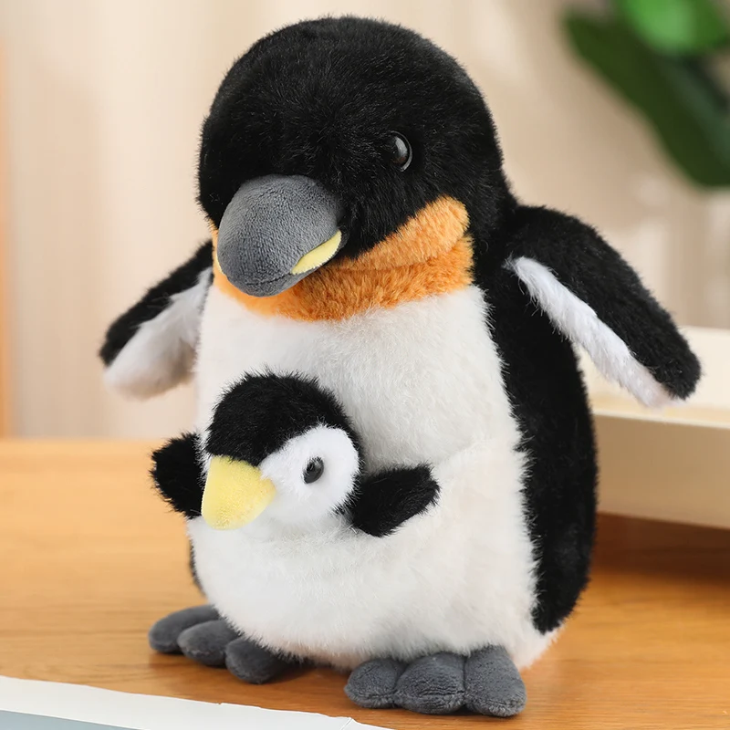 Artificial Creative Mother And Child Animal Plush Doll Koala Penguin Breeding Bag Plush Toy Birthday Gift For Boys And Girls
