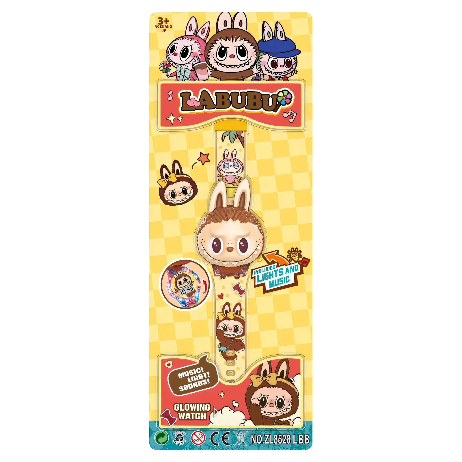 Labubu Luminous Cartoon Kids Watch - Electronic Toy Watch for Kindergarten Graduation, Unisex Gift for Boys and Girls Labubu Luminous Cartoon Kids Watch - Electronic Toy Watch for Kindergarten Graduation, Unisex Gift for Boys and Girls