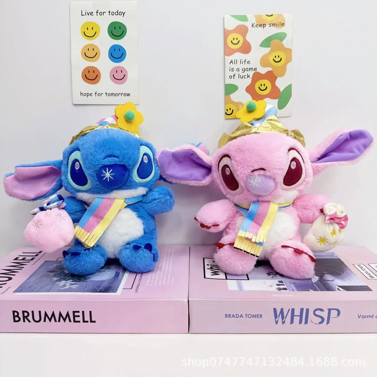 New 22cm Cute Cartoon Stitch Plush Toy 8 Inch Cute Funny Stitch Doll Drag Stitch Capybara Children'S Toy Doll Birthday Gift
