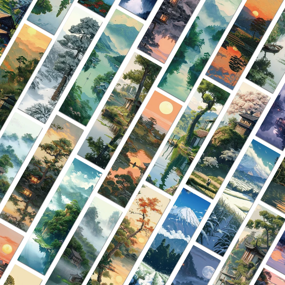 30pcs Chinese Style Landscape Bookmark Decoration Card Reading Pages Books Annotated School Stationary Supplies Creative Gifts 30pcs Chinese Style Landscape Bookmark Decoration Card Reading Pages Books Annotated School Stationary Supplies Creative Gifts