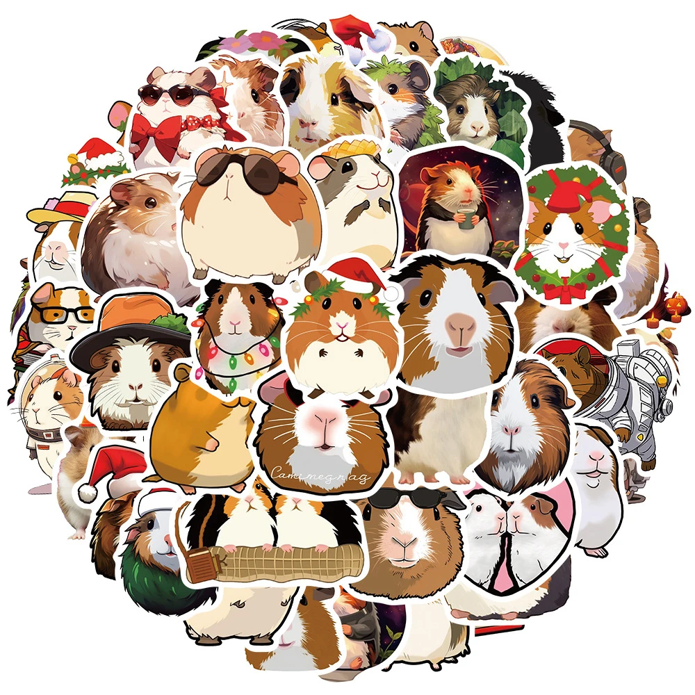 10/30/50pcs Animal Guinea Pig Cavy Stickers Cute Cartoon Decal for Laptop Phone Guitar Luggage Waterproof Graffiti Vinyl Sticker 10/30/50pcs Animal Guinea Pig Cavy Stickers Cute Cartoon Decal for Laptop Phone Guitar Luggage Waterproof Graffiti Vinyl Sticker