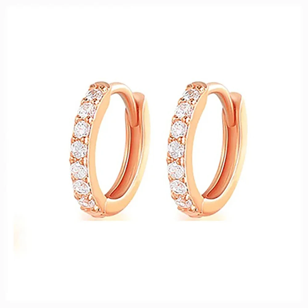 1 Pair Stainless Steel Cubic Zirconia Minimal Hoop Earrings for Women Small Huggie Thin Cartilage Helix Tragus Piercing Jewelry 1 Pair Stainless Steel Cubic Zirconia Minimal Hoop Earrings for Women Small Huggie Thin Cartilage Helix Tragus Piercing Jewelry
