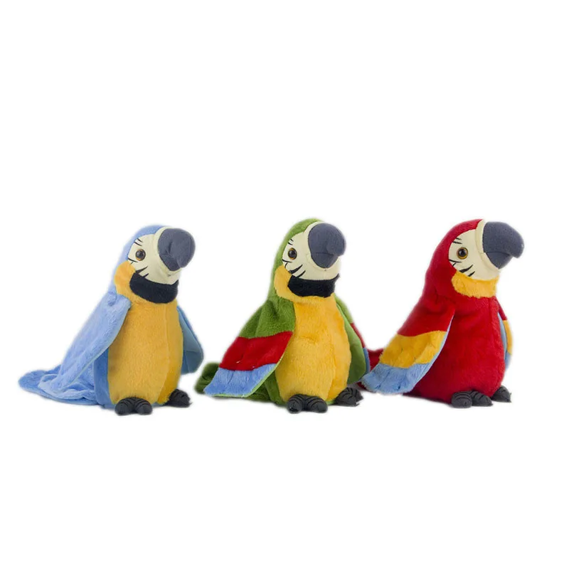 Talking Macaw Parrot Repeat What You Say Stuffed Animal Plush Toy Electronic Record Animated Bird Speaking Parrot Pet Plush Toys Talking Macaw Parrot Repeat What You Say Stuffed Animal Plush Toy Electronic Record Animated Bird Speaking Parrot Pet Plush Toys