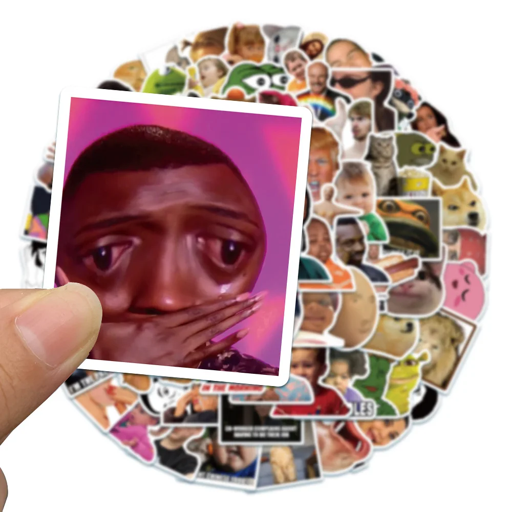 10/30/50/100pcs Funny Meme Stickers Graffiti Decals DIY Scrapbook Laptop Stationary Guitar Suitcase Car Sticker Toy Gift