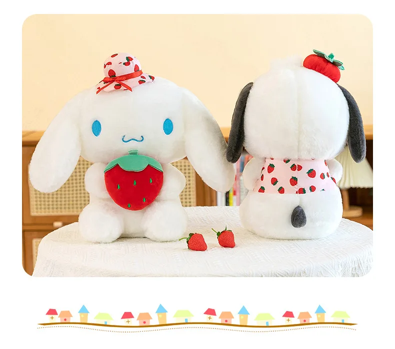 25cm Cute Melody Doll Sanrio Fresh Strawberry Cinnamoroll Dog Series Pochacco Plush Toys Dolls Pillow Gifts for Kids 25cm Cute Melody Doll Sanrio Fresh Strawberry Cinnamoroll Dog Series Pochacco Plush Toys Dolls Pillow Gifts for Kids