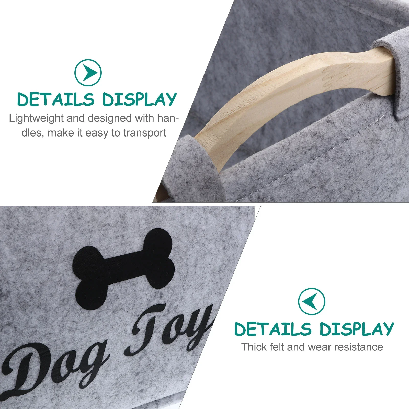 Dog Toy Basket Pet Storage Box Bin Organizer Toys Felt Cat Accessory Container Bins Baskets Accessories Containers Organizing Dog Toy Basket Pet Storage Box Bin Organizer Toys Felt Cat Accessory Container Bins Baskets Accessories Containers Organizing