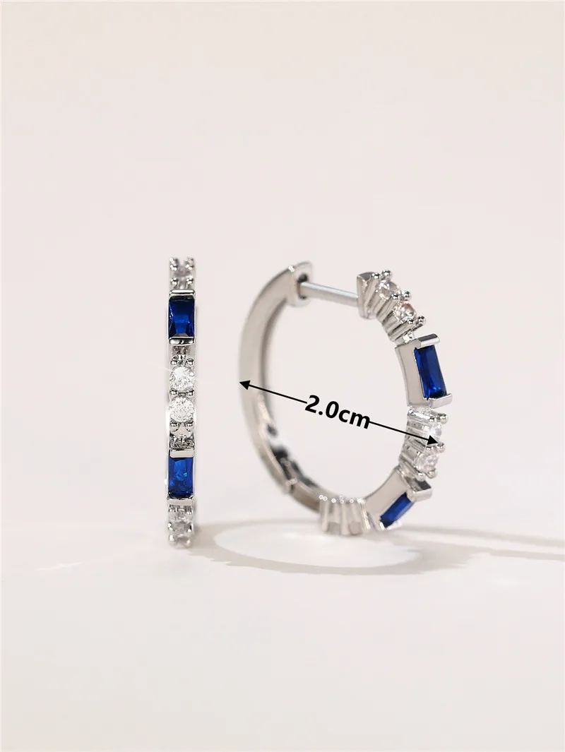 Huitan Colorful CZ Hoop Earrings Women Fashion Ear Hoop Accessories Luxury Bridal Wedding Earrings Statement Jewelry Drop Ship Huitan Colorful CZ Hoop Earrings Women Fashion Ear Hoop Accessories Luxury Bridal Wedding Earrings Statement Jewelry Drop Ship
