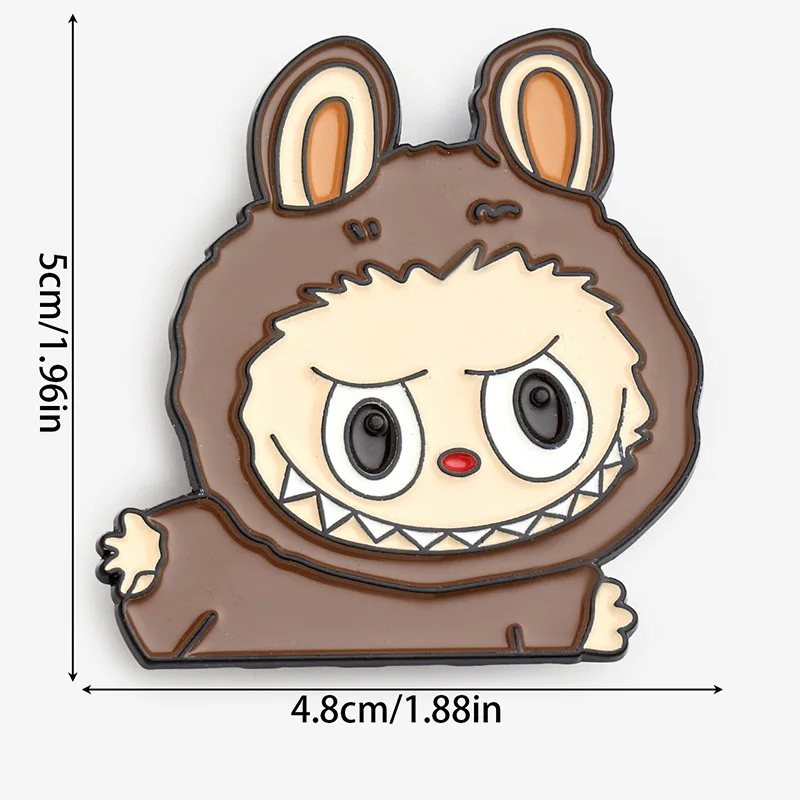 Labubu Enamel Badge Cartoon Cute Student Boys Girls Fashion Jewelry Brooches Delicatation Mini School Bag Clothes Ornament Gift Labubu Enamel Badge Cartoon Cute Student Boys Girls Fashion Jewelry Brooches Delicatation Mini School Bag Clothes Ornament Gift