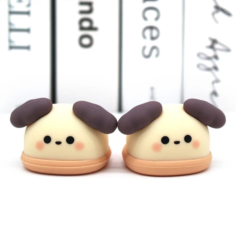 For 17cm Cute Labubu Macaron Vinyl Doll Cartoon Rubber Slippers Shark Lion Dance Style Labubu Accessories Ropa Labubu