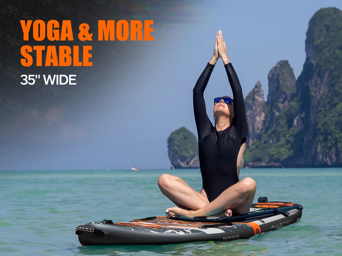 Myboat New Inflatable Paddle Board 11'6''x35''x6'' Stand Up Station Board With Accessories Extra Wide SUP Board Myboat New Inflatable Paddle Board 11'6''x35''x6'' Stand Up Station Board With Accessories Extra Wide SUP Board