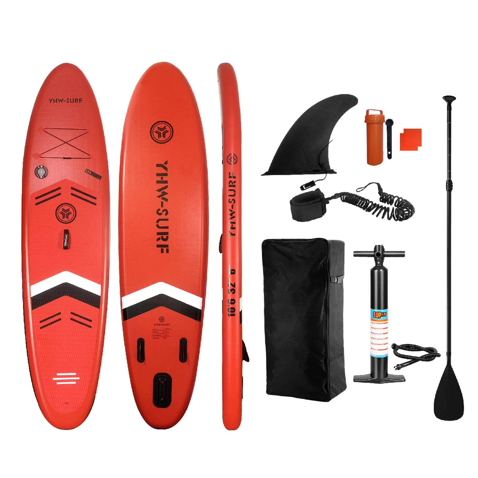 10.6ft Surfboard PVC Inflatable Paddle Board Seaside Beach Water-skiing Stand Up Paddle Board with Foot Rope 10.6ft Surfboard PVC Inflatable Paddle Board Seaside Beach Water-skiing Stand Up Paddle Board with Foot Rope