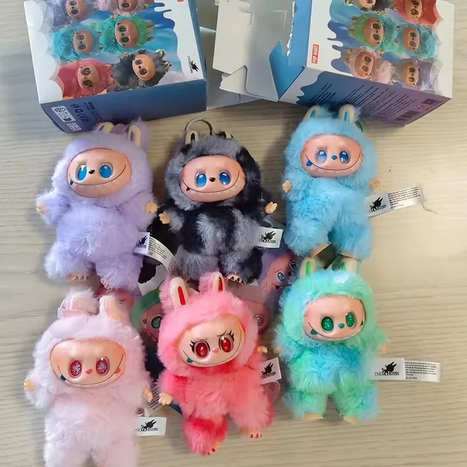 Labubu The Monsters V3 Series Blind Teddy Box, Vinyl Base Toy, Animated Characters, Mysterious Surprise Box, Keychain, Children'