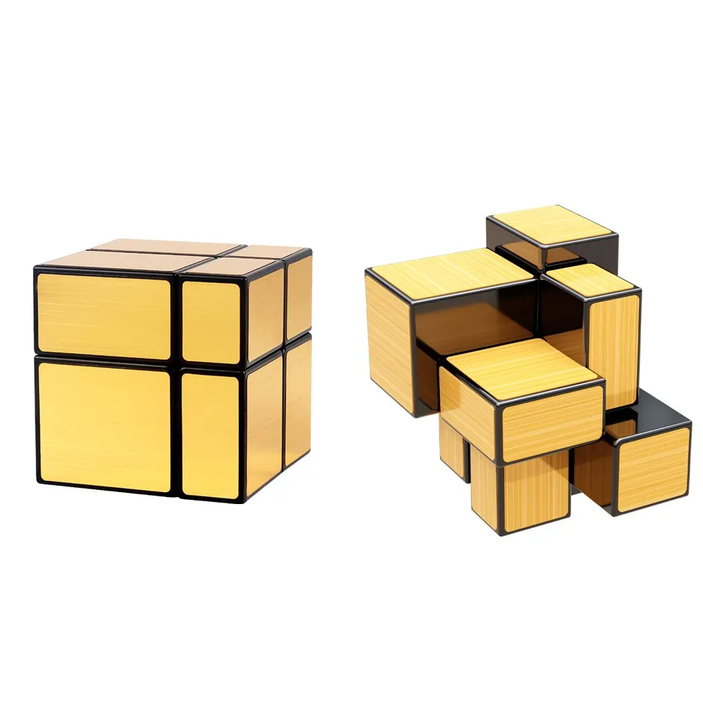 SENGSO Mirror Magic Cube 2x2 3x3 Golden Silver Magic Cubo Profession Puzzle High Quality Children's Toys SENGSO Mirror Magic Cube 2x2 3x3 Golden Silver Magic Cubo Profession Puzzle High Quality Children's Toys