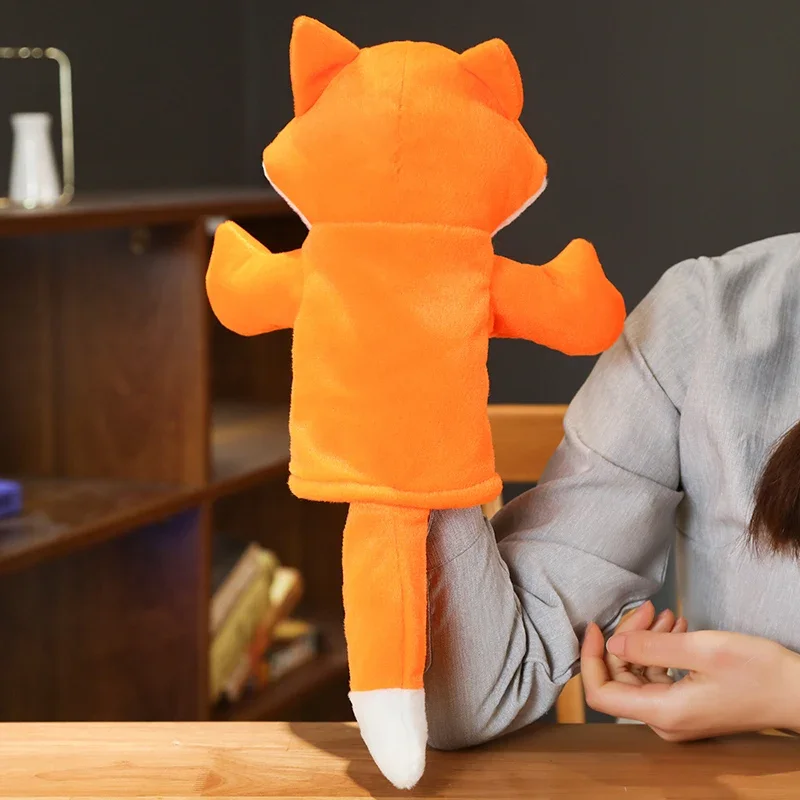Stuffed Plush Animals Toys Hand Finger Puppet Kawaii Dolls Educational Baby Toys Learning & Education Monkey Tiger Children Gift