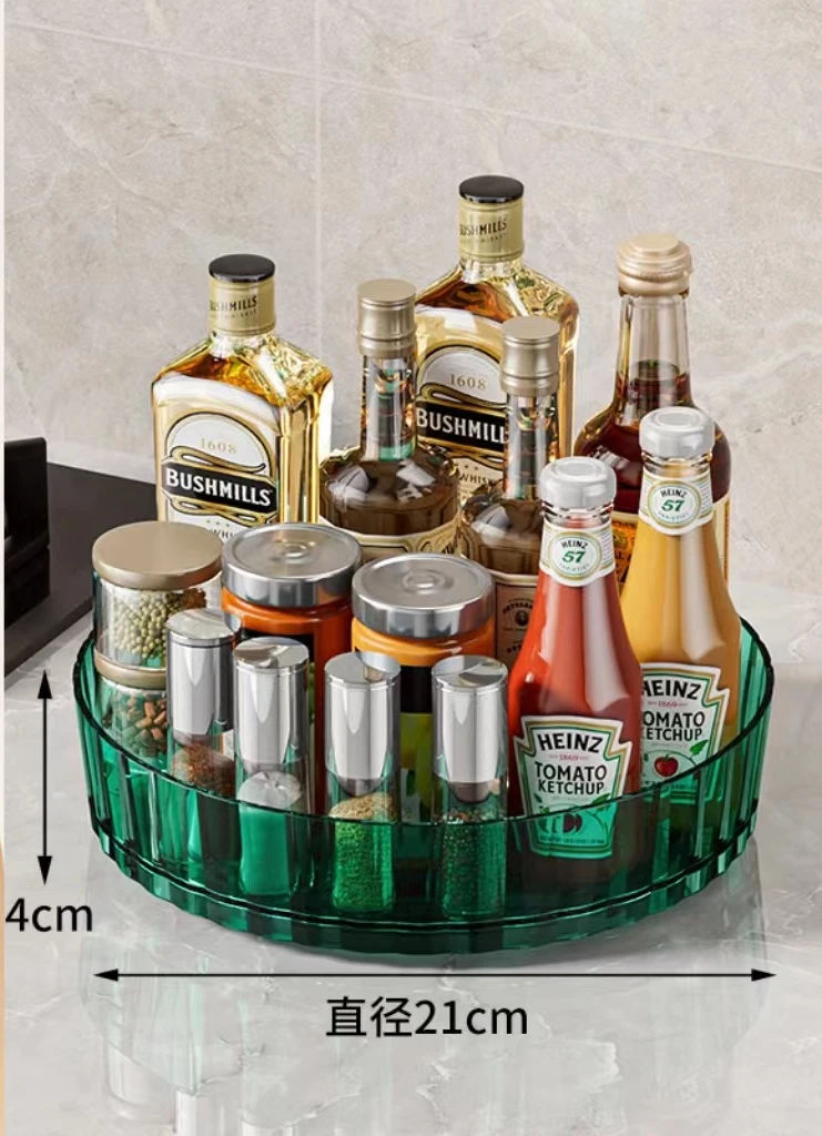 360 Rotating Seasoning Storage Tray Multifunction Pantry Cabinet Turntable For Cosmetics Bathroom Storage Box Kitchen Organizer 360 Rotating Seasoning Storage Tray Multifunction Pantry Cabinet Turntable For Cosmetics Bathroom Storage Box Kitchen Organizer