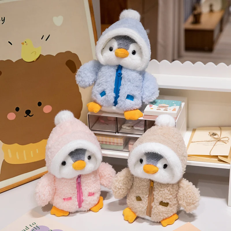 25cm Kawaii Creative Drag Penguin Plush Doll Cotton-Padded Hat Clothes Penguin Plush Toy For Boys And Girls Birthday Gifts 25cm Kawaii Creative Drag Penguin Plush Doll Cotton-Padded Hat Clothes Penguin Plush Toy For Boys And Girls Birthday Gifts