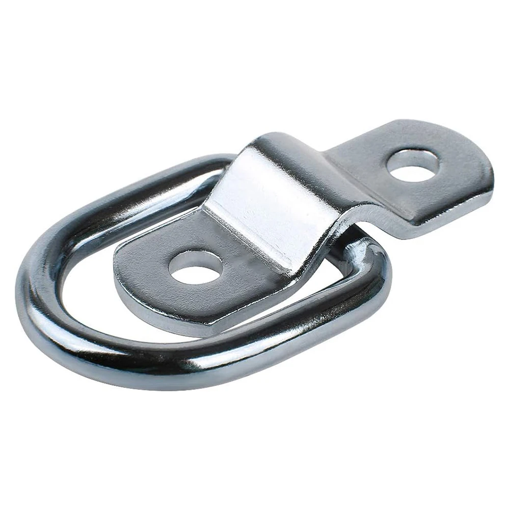4-12Pcs D Rings Tie Down Anchors Ring Pull Hook Stainless Steel Lashing Ring Load Fit for Car Boat Cargo trailer Vehicles RV Van
