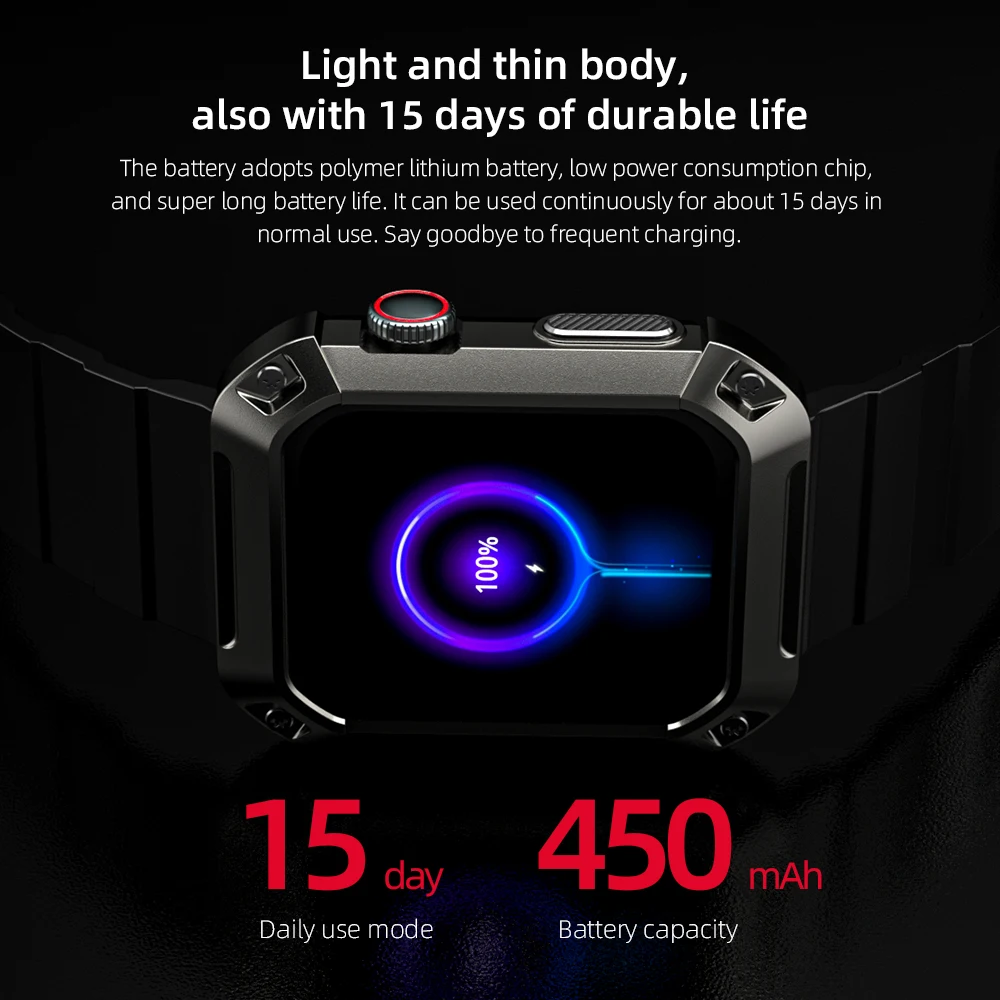 LOKMAT OCEAN 2 Pro Smart Watch Waterproof Bluetooth Calls Smartwatches 1.85 inch Touch Screen Heart Rate Monitor Fitness Tracker LOKMAT OCEAN 2 Pro Smart Watch Waterproof Bluetooth Calls Smartwatches 1.85 inch Touch Screen Heart Rate Monitor Fitness Tracker