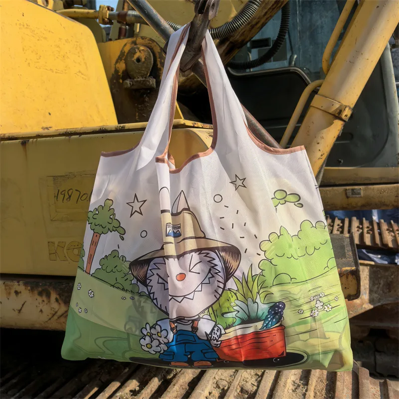 New Labubu Supermarket Shopping Bag Large Capacity Bag Cartoon Portable Cloth Bag Shoulder Bag New Labubu Supermarket Shopping Bag Large Capacity Bag Cartoon Portable Cloth Bag Shoulder Bag