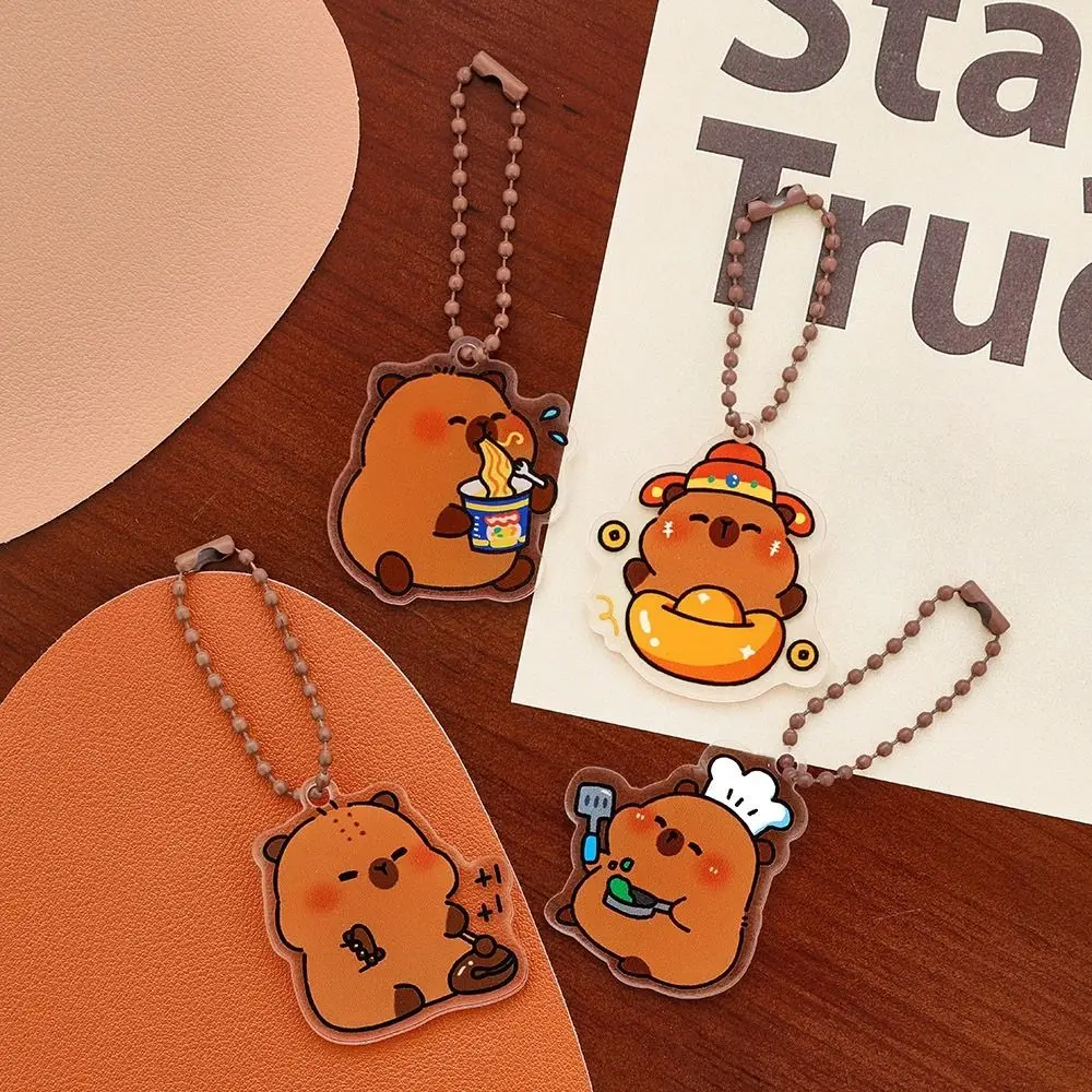 Cute Stuffed Animals Plush Capybara Keychain 12cm Cartoon Simulation Capybara Pendant Snot-Pulling Cute School Bag Pendant Cute Stuffed Animals Plush Capybara Keychain 12cm Cartoon Simulation Capybara Pendant Snot-Pulling Cute School Bag Pendant