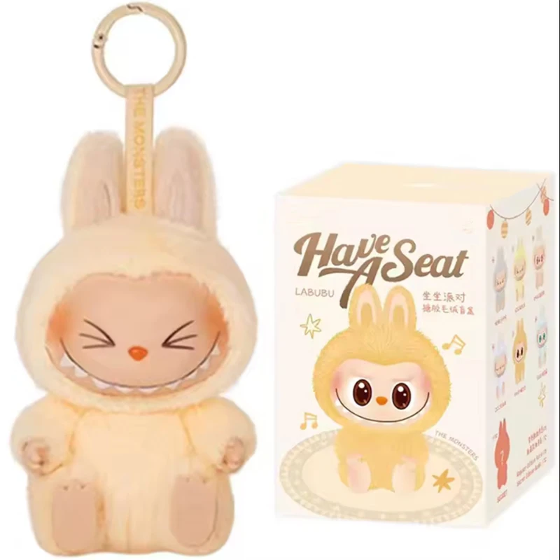 Labubu Monster V3 2 Collection Series Blind Box Teddy Vinyl Toy Animated Character Face Doll Mystery Surprise Keychain Kids Gift