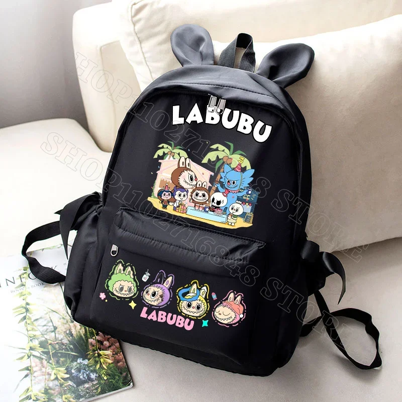 Labubu Cute Backpack Women Bags Men Cartoon Anime Graphic Print Schoolbags Large Capacity Portable Backpacks Birthday Party Gift Labubu Cute Backpack Women Bags Men Cartoon Anime Graphic Print Schoolbags Large Capacity Portable Backpacks Birthday Party Gift