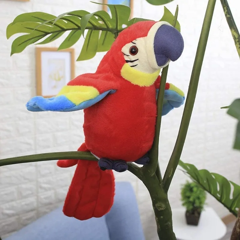 Talking Macaw Parrot Repeat What You Say Stuffed Animal Plush Toy Electronic Record Animated Bird Speaking Parrot Pet Plush Toys Talking Macaw Parrot Repeat What You Say Stuffed Animal Plush Toy Electronic Record Animated Bird Speaking Parrot Pet Plush Toys