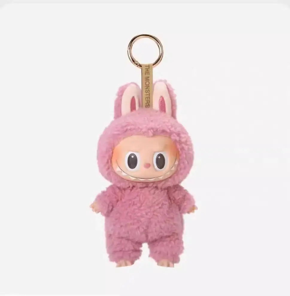 Labubu The Monsters Sit-Down Party First and Second Generation Series Vinyl Keychain Pendant Plush Dolls Replica Birthday Gift