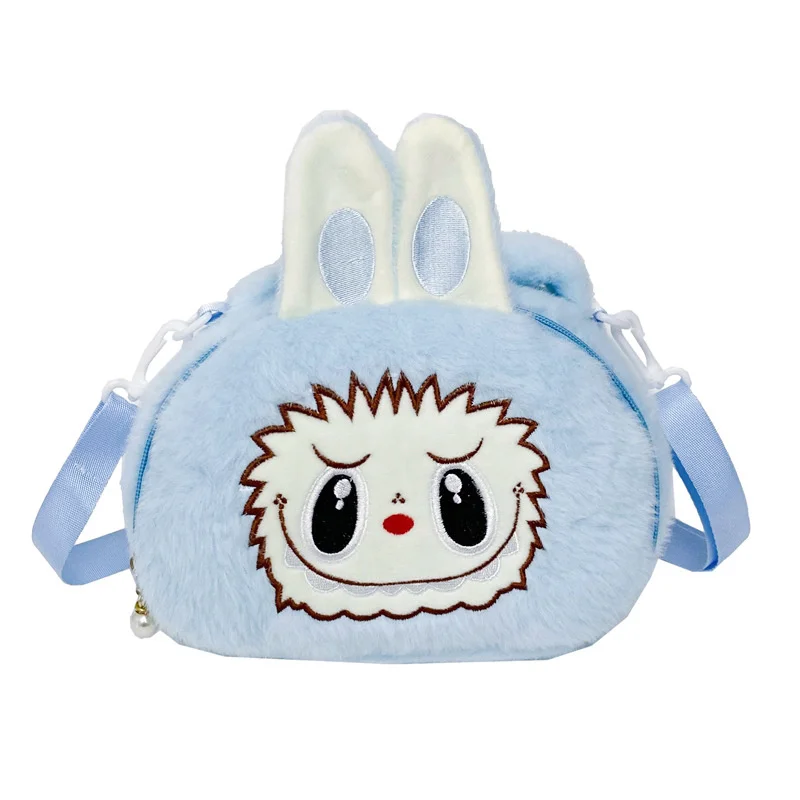 Labubu The Monste Plush Make Up Cosmetic Bag Kawaii Cartoon Large Capacity Storage Bags Portable Handbag Shoulder Bag Girl Gifts Labubu The Monste Plush Make Up Cosmetic Bag Kawaii Cartoon Large Capacity Storage Bags Portable Handbag Shoulder Bag Girl Gifts