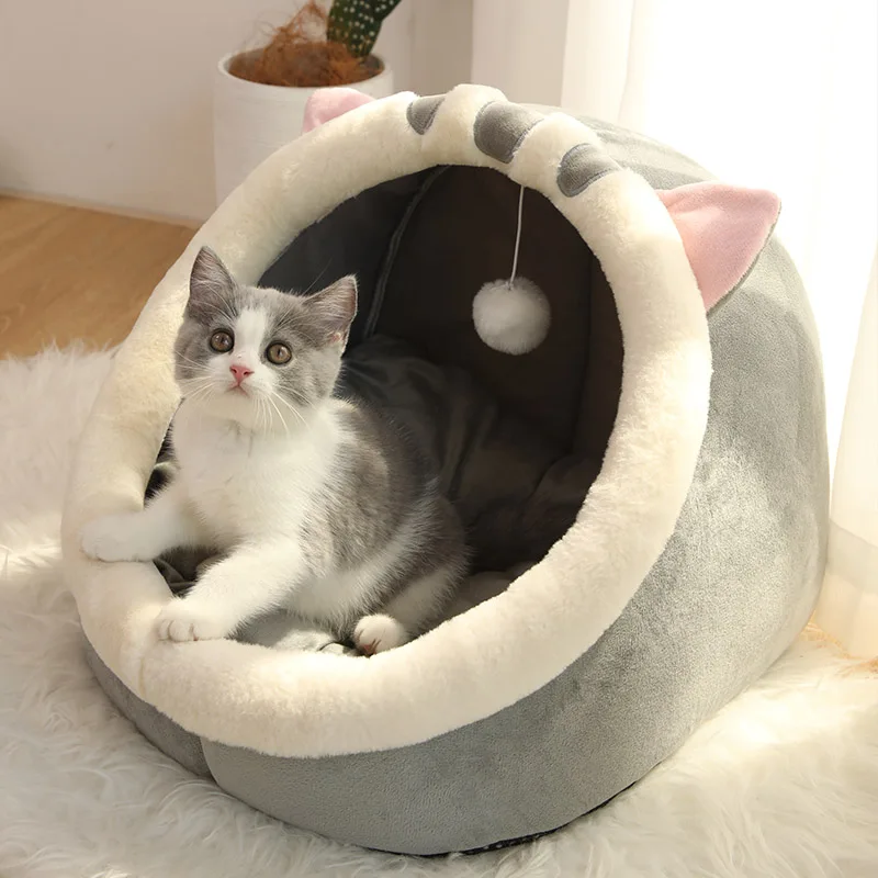 Pet Tent Cave Bed for Cats Small Dogs Self-Warming Cat Tent Bed Cat Hut Comfortable Pet Sleeping Bed Foldable Removable Washable Pet Tent Cave Bed for Cats Small Dogs Self-Warming Cat Tent Bed Cat Hut Comfortable Pet Sleeping Bed Foldable Removable Washable